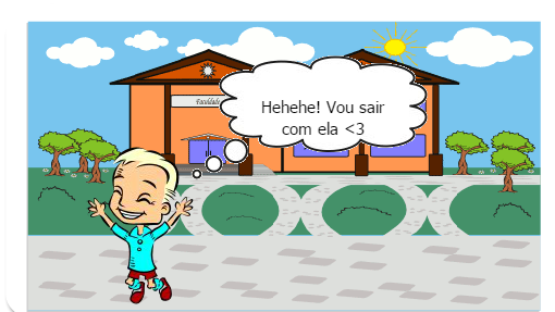 JOVENS ESTÃO CONVERSANDO SOBRE UMA FESTA QUE A GAROTA MAIS POPULAR DO COLÉGIO IRÁ REALIZAR.