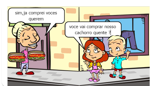 a vôvô surda  e os dois netinhos atrapalhados