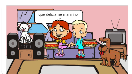 a vôvô surda  e os dois netinhos atrapalhados