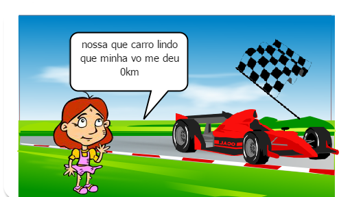 o carro vermelho