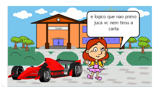 o carro vermelho