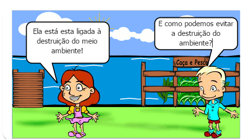 O meio ambiente está sendo muito prejudicado com a degradação ambiental, faça como a Ju, ajude a preservar o ambiente!!!