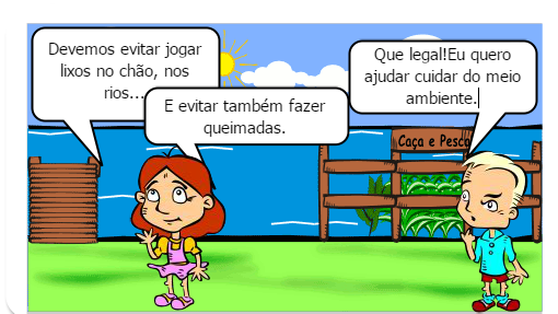 O meio ambiente está sendo muito prejudicado com a degradação ambiental, faça como a Ju, ajude a preservar o ambiente!!!