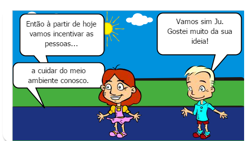 O meio ambiente está sendo muito prejudicado com a degradação ambiental, faça como a Ju, ajude a preservar o ambiente!!!