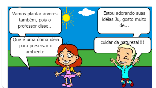 O meio ambiente está sendo muito prejudicado com a degradação ambiental, faça como a Ju, ajude a preservar o ambiente!!!