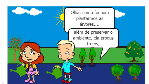 O meio ambiente está sendo muito prejudicado com a degradação ambiental, faça como a Ju, ajude a preservar o ambiente!!!