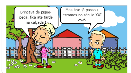 Este gibi tem como objetivo mostrar que não é saudável que a criança fique a maioria do seu tempo nas redes sociais , tais como : instagram, facebook, twiter e outros tantos mais existentes. 