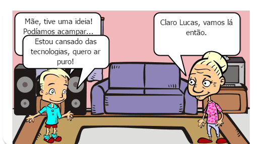 Fugindo da cidade e de suas tecnologias.