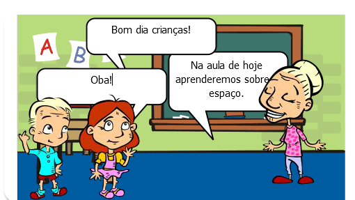 Aula sobre o espaço e os elementos que o compõem