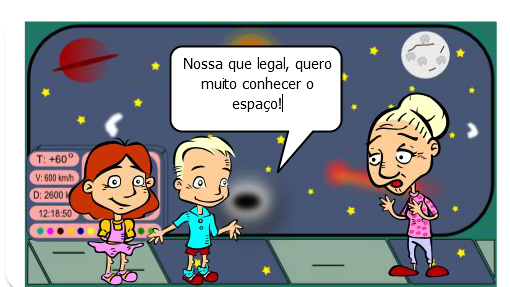 Aula sobre o espaço e os elementos que o compõem