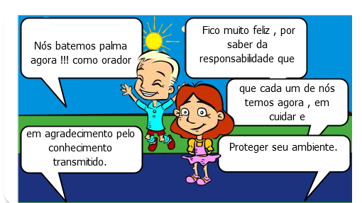 É uma história , que retrata o mau uso do homem em relação ao ambiente que vive , se descuido causa malefícios ,a si e ao seu redor , quando se joga lixo na ruas , em rios , ao fazer desmatamentos , ao cortar árvores ,Agindo dessa maneira causa a diminuição do processo de fotossíntese realizado pelas plantas , fazendo com que o ser humano faça um processo inverso , ao invés da planta absorver dióxido de carbono é o homem que inala , assim quero levar os alunos a compreender a importância de cuidar o ambiente e debater sobre o uso de compostos químicos que ajudar a melhorar essa degradação , como também explicar que muita das vezes, a causa dessa destruição que indivíduo fomenta ,é ambição , em querer algo sem medir os danos , pensando em si próprio .