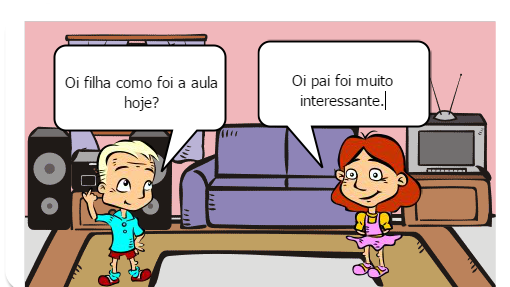 Dialogo entre pai e filha 