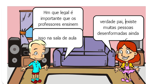 Dialogo entre pai e filha 