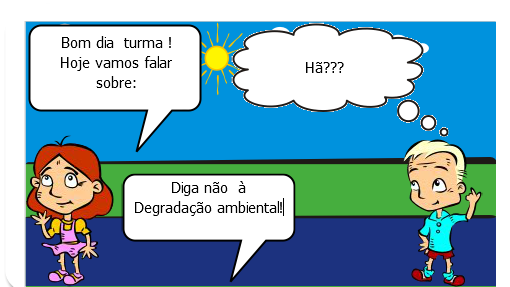 É uma história , que retrata o mau uso do homem em relação ao ambiente que vive , se descuido causa malefícios ,a si e ao seu redor , quando se joga lixo na ruas , em rios , ao fazer desmatamentos , ao cortar árvores ,Agindo dessa maneira causa a diminuição do processo de fotossíntese realizado pelas plantas , fazendo com que o ser humano faça um processo inverso , ao invés da planta absorver dióxido de carbono é o homem que inala , assim quero levar os alunos a compreender a importância de cuidar o ambiente e debater sobre o uso de compostos químicos que ajudar a melhorar essa degradação , como também explicar que muita das vezes, a causa dessa destruição que indivíduo fomenta ,é ambição , em querer algo sem medir os danos , pensando em si próprio .
