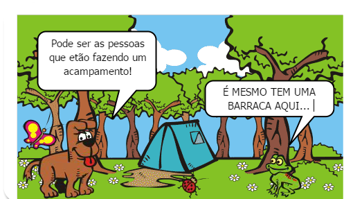Um dia Bob e o sapo Zezé estavam passeando na floresta.