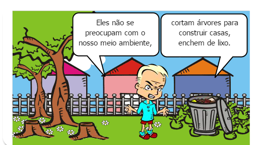 lugares onde há degradação ambiental<br />
