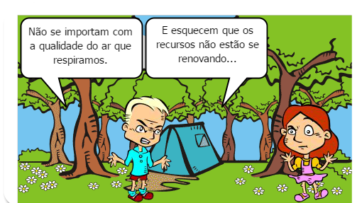 lugares onde há degradação ambiental<br />
