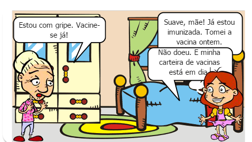 Prevenção  começa com vacinação.