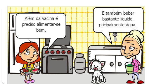 Prevenção  começa com vacinação.