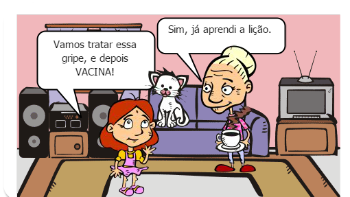 Prevenção  começa com vacinação.
