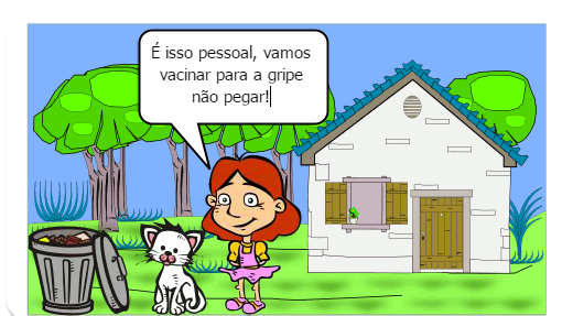 Prevenção  começa com vacinação.