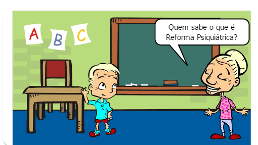 Gibi de Saúde Mental e discussão interdisciplinar.