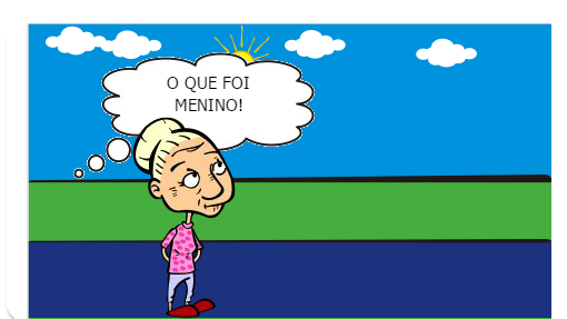 O filho tenta convencer a mãe o quanto é importante a internet.
