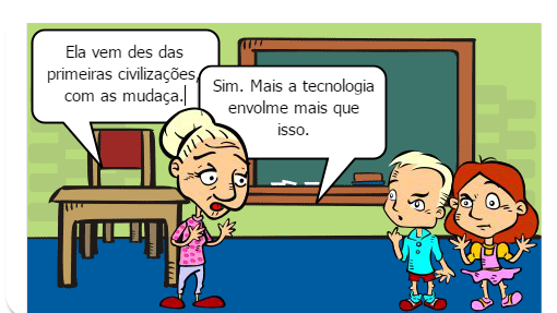 uma aula sobre tecnologia