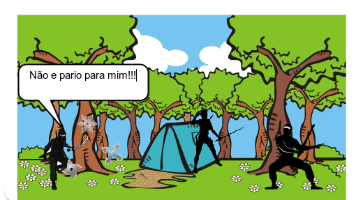 A batalha dos ninjas