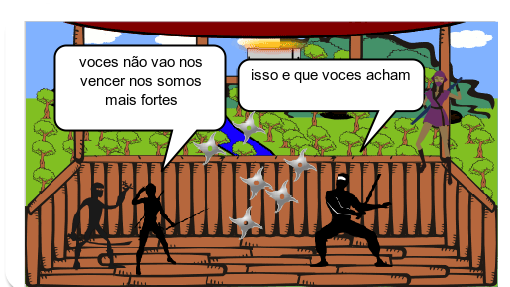 A batalha dos ninjas