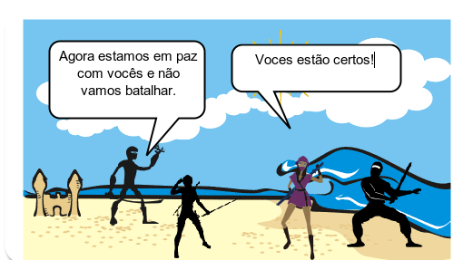 A batalha dos ninjas