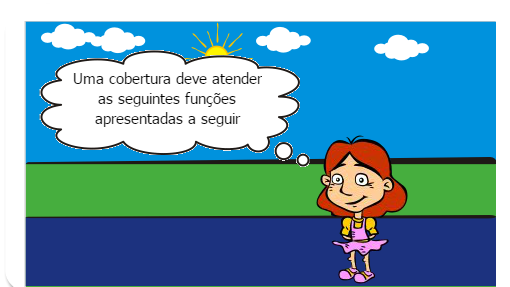 Referente a matéria de processos construtivos de supraestrutura, relatando os tipos, função, propriedades, normas técnicas, equipamentos e ferramentas utilizados e o procedimento de execução nas coberturas.