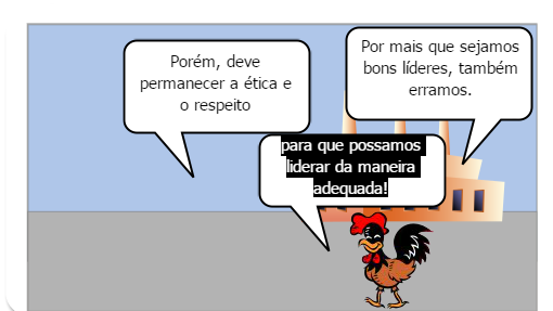 Trabalho sobre ética e liderança a partir de um gibi. 