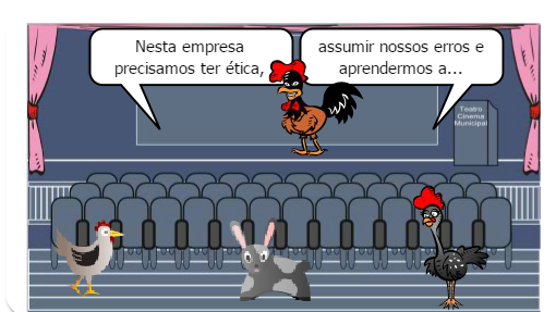 Trabalho sobre ética e liderança a partir de um gibi. 