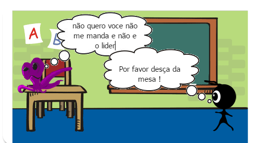 trabalho de quadrinhos sobre: Ética e liderança