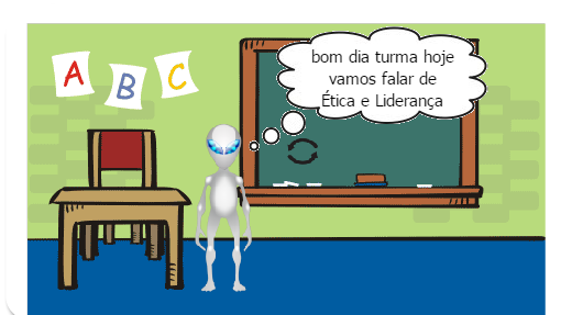 trabalho de quadrinhos sobre: Ética e liderança