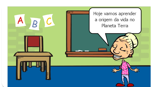 O surgimento e a evolução dos primeiros seres vivos na Terra.