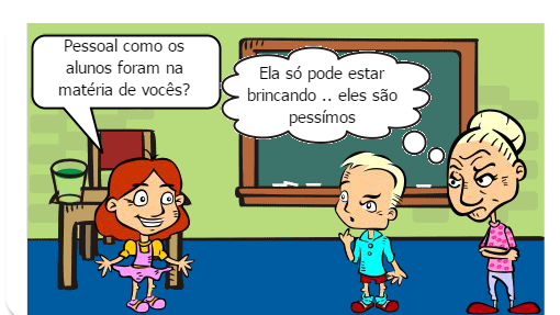 Professores discutindo sobre notas.