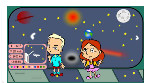 eles eram dois amigos astronautas que amavam o espaço