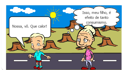 A degradação ambiental é o que gera uma sociedade doente, sem boas condições de habitação e isso tudo atrelado ao consumismo desenfreado e cada vez mais estimulado