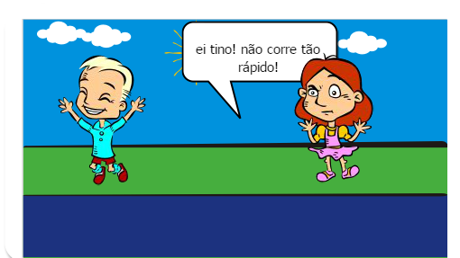 essa primeira histórinha em quadrinhos, mostra o amor de vó. suas preocupações e como tino lida com isso.