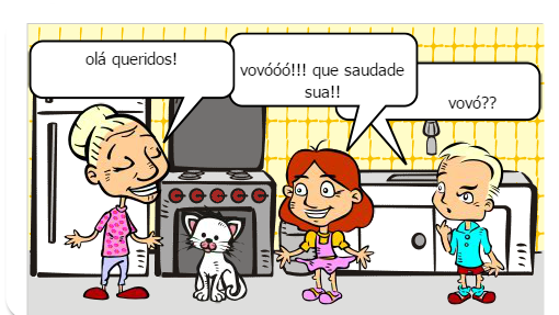 essa primeira histórinha em quadrinhos, mostra o amor de vó. suas preocupações e como tino lida com isso.