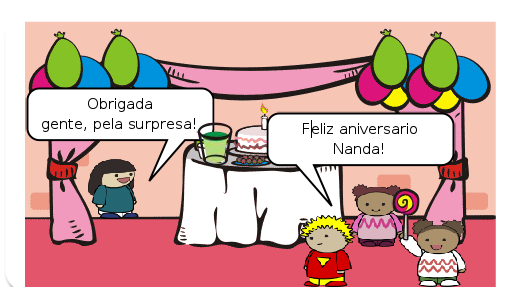 O  aniversario da Nanda