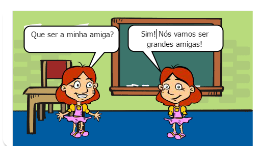     É uma menina que tinha uma melhor amiga, só que um dia, chegou uma menina nova, e sua melhor amiga não lhe deu mais atenção.