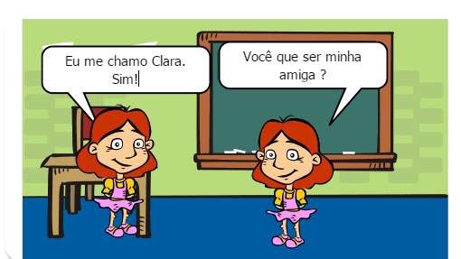     É uma menina que tinha uma melhor amiga, só que um dia, chegou uma menina nova, e sua melhor amiga não lhe deu mais atenção.
