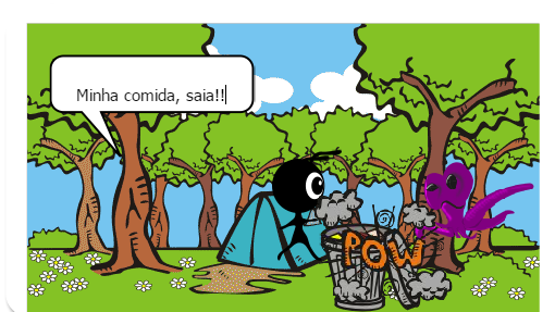 Duas espécies de uma comunidade disputam os mesmos recursos do ambiente.