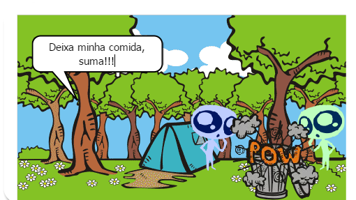 Duas espécies de uma comunidade disputam os mesmos recursos do ambiente.