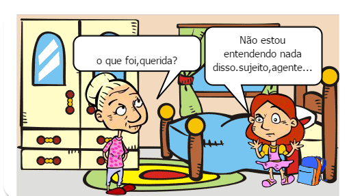 ...Sua avó entrou no quarto dela e perguntou o que estava acontecendo.