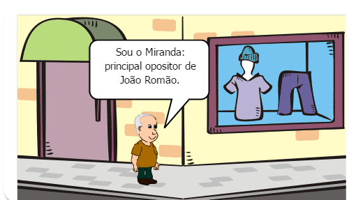 Miranda morava num sobrado aburguesado, ao lado do cortiço.