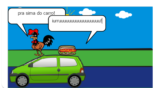 zé e cachorro-quente viagam
para a areá rural